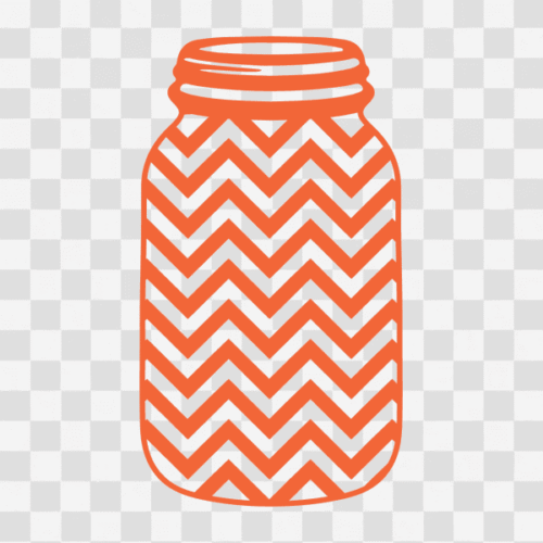 Free Mason Jar Chevron Pattern Clipart