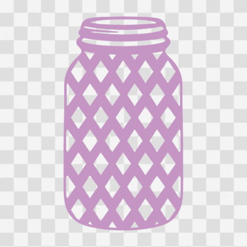 Free Mason Jar Diamond Pattern Clipart