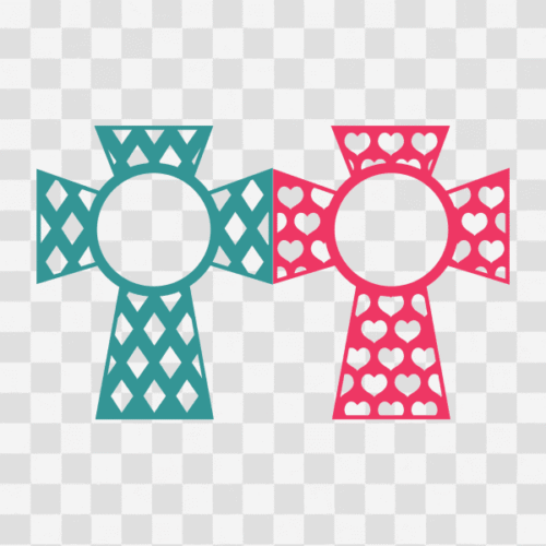 Free Monogram Cross Designs Set 5 Clipart