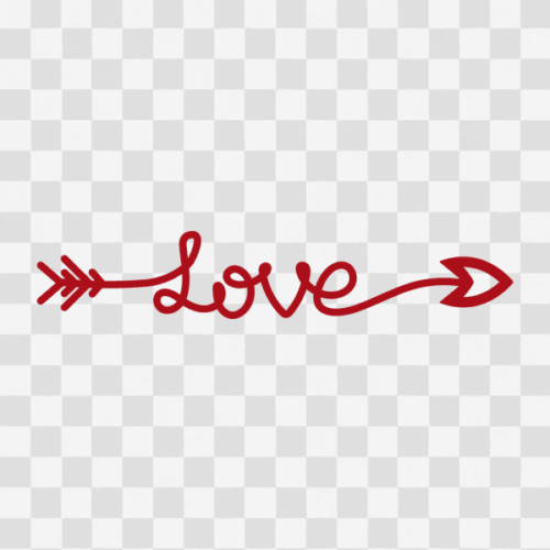 Free Love Arrow Design Clipart