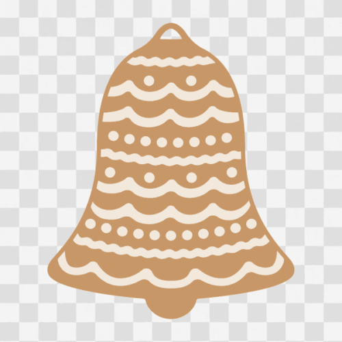Free Christmas Cookie Bell Clipart