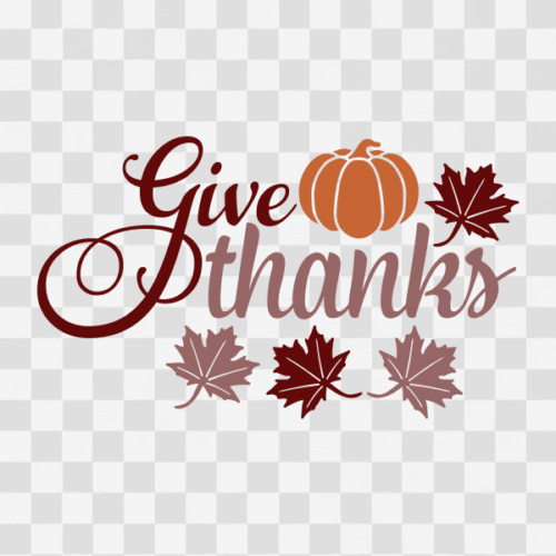 Free Give Thanks Quote Design Clipart
