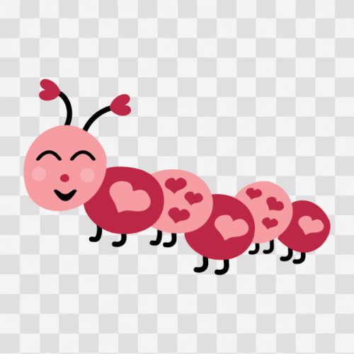 Free Caterpillar Love Bug Clipart