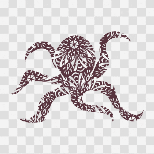 Free Octopus Mandala Design Clipart