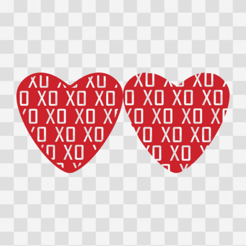 Free Love Heart Designs Set 3 X O X O Clipart