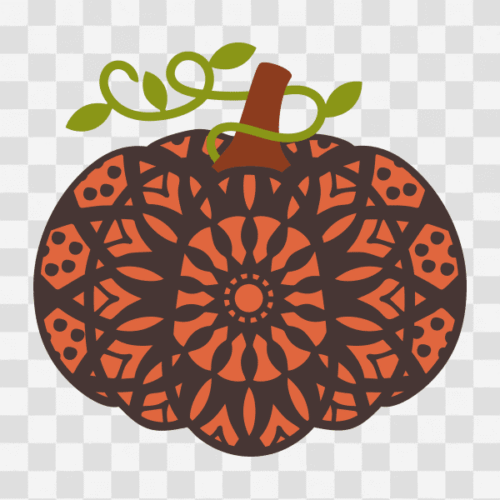 Free Mandala Pumpkin Design Clipart