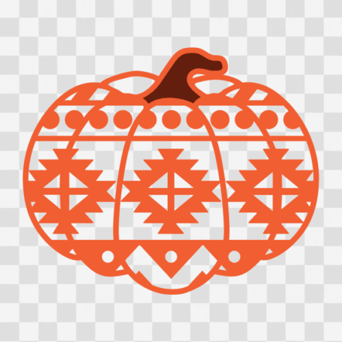 Free Aztec Pattern Pumpkin Design Clipart