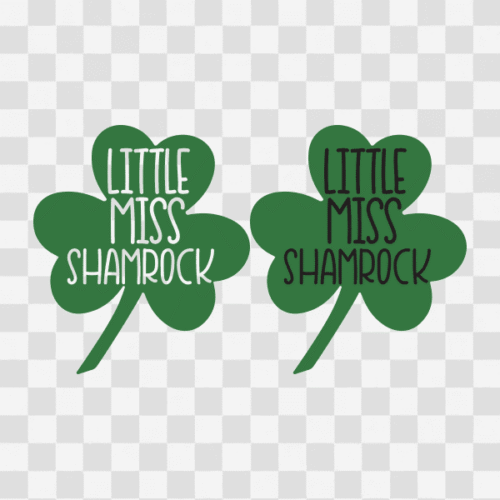 Free Little Miss Shamrock Clipart