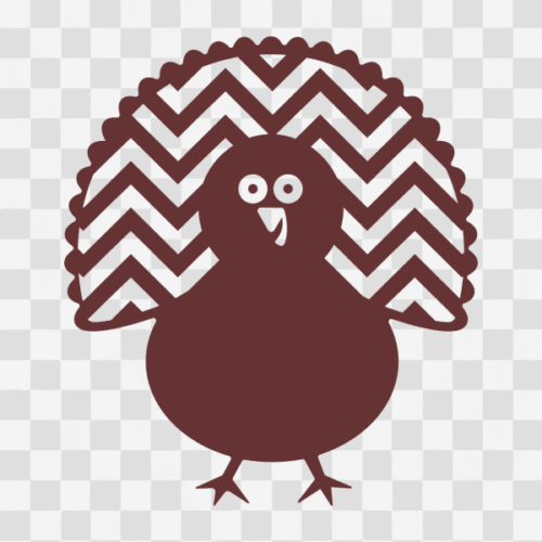 Free Turkey Design Chevron Pattern Clipart