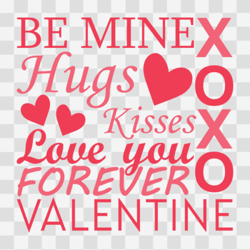 Free Valentine Subway Art Design Clipart