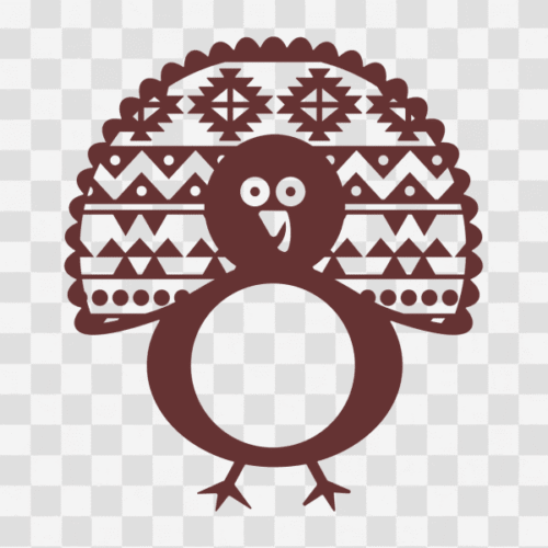 Free Turkey Monogram Design 2 Clipart