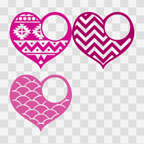 Free Patterned Heart Designs Clipart