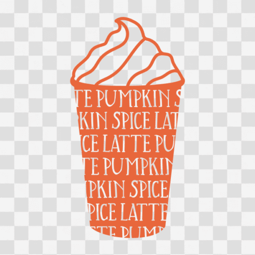 Free Pumpkin Spice Latte Design Clipart