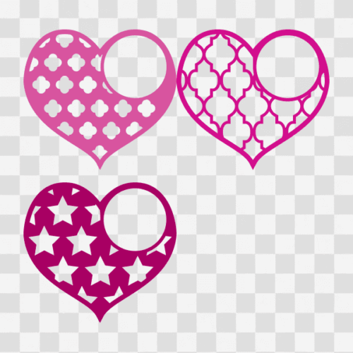 Free Patterned Heart Designs 3 Clipart