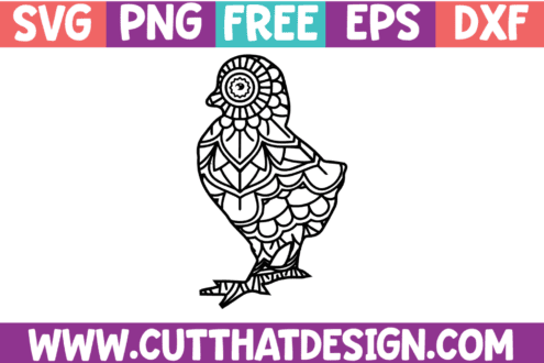 Free Mandala Chick SVG Cricut