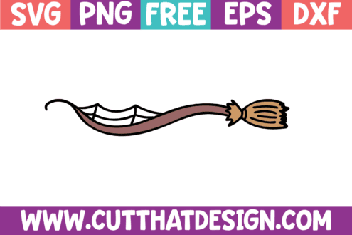 Halloween Witch Broom SVG Files Free
