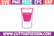 Shot Glass SVG Cut File Free